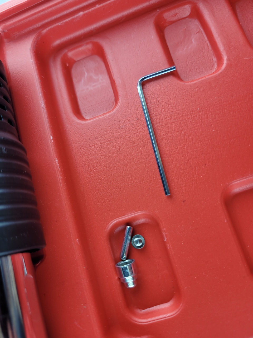 пороховой монтажный пистолет, красный, кейс оптом