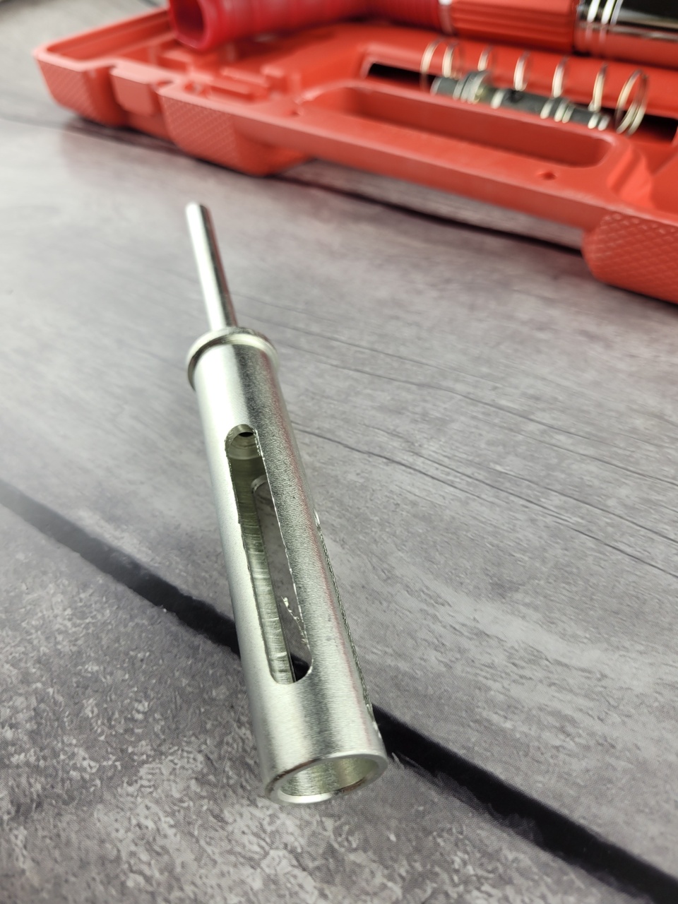 пороховой монтажный пистолет, красный, кейс оптом