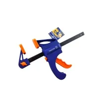 Струбцина автоматическая 150×60 мм, 6",F-образная, с фиксатором и кнопкой сброса,"MAXIMUM"MX 06034